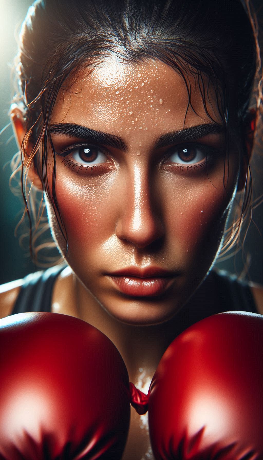 Kickboks antrenmanı yapan sporcular